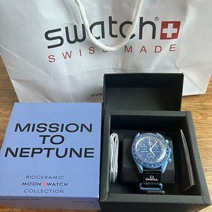 Swatch x oméga moonswatch speedmaster mission to Neptune